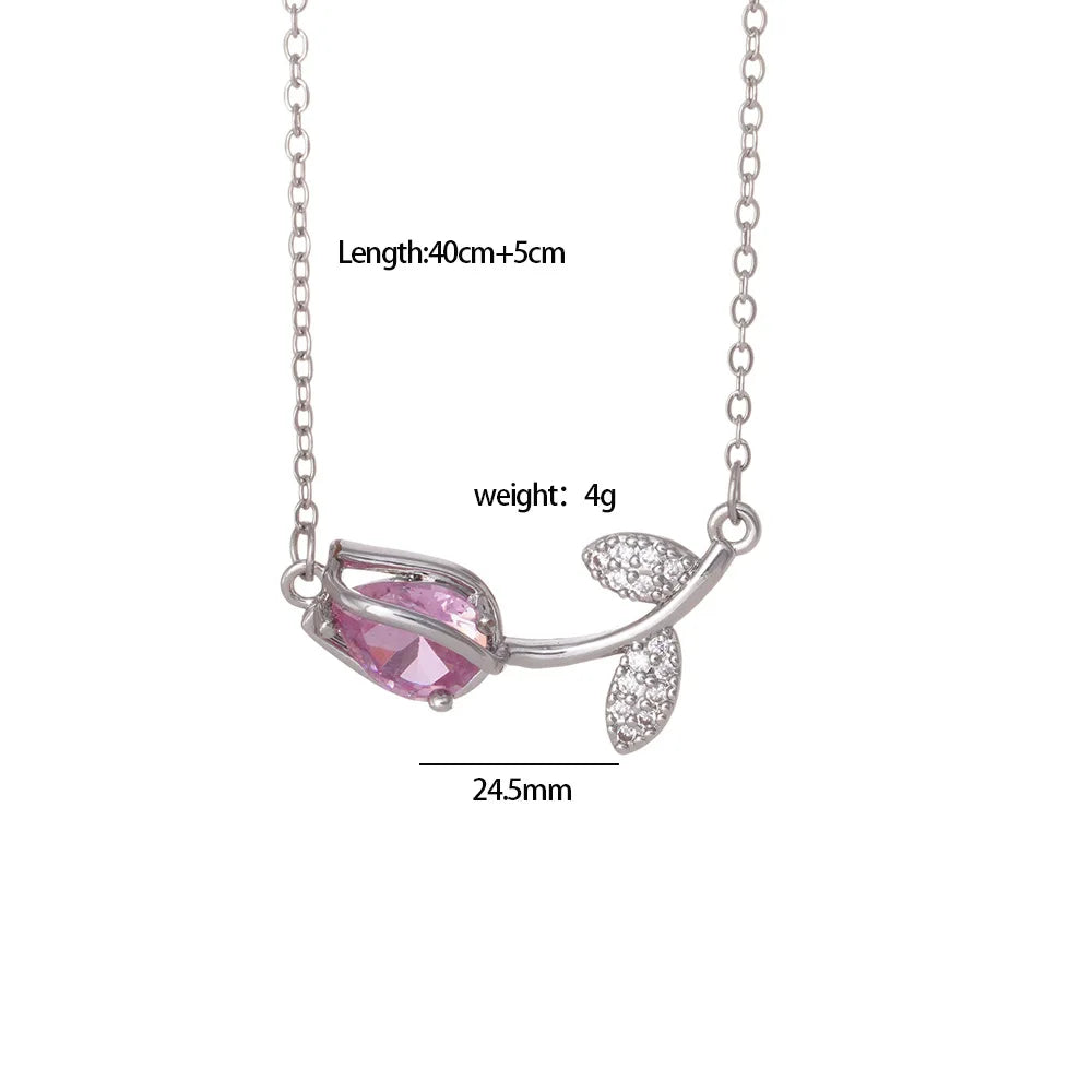 Tulip Bloom Pendant Necklace