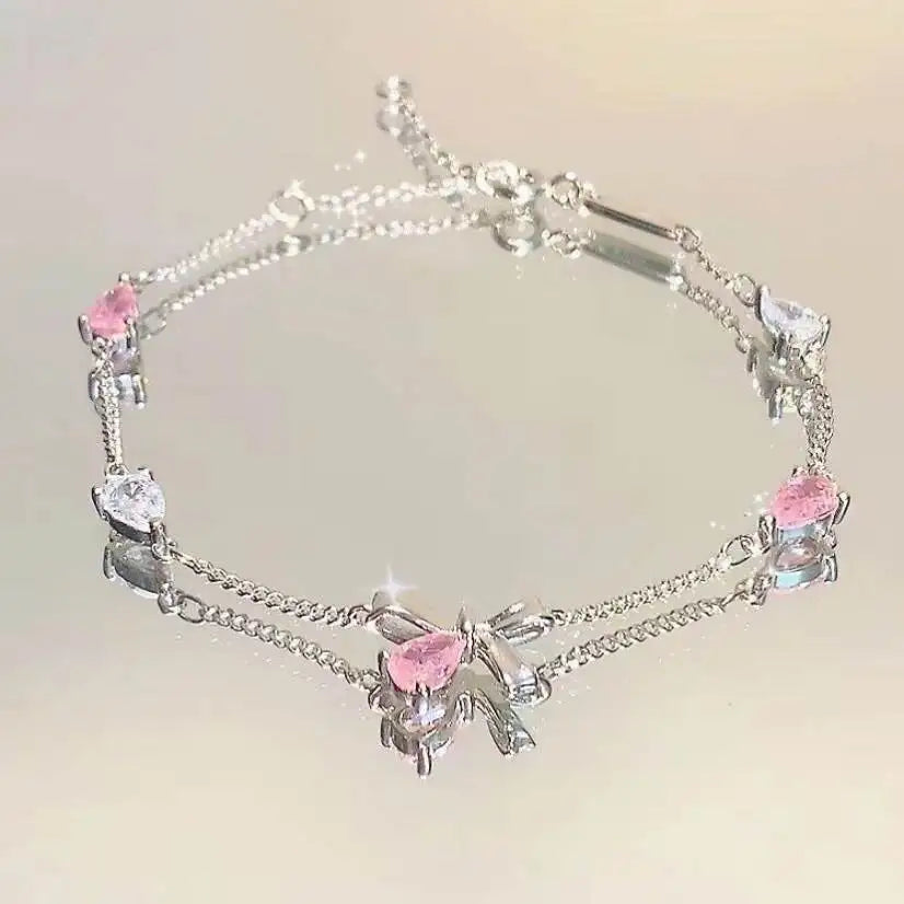 Bow'd Up Silver Bracelet
