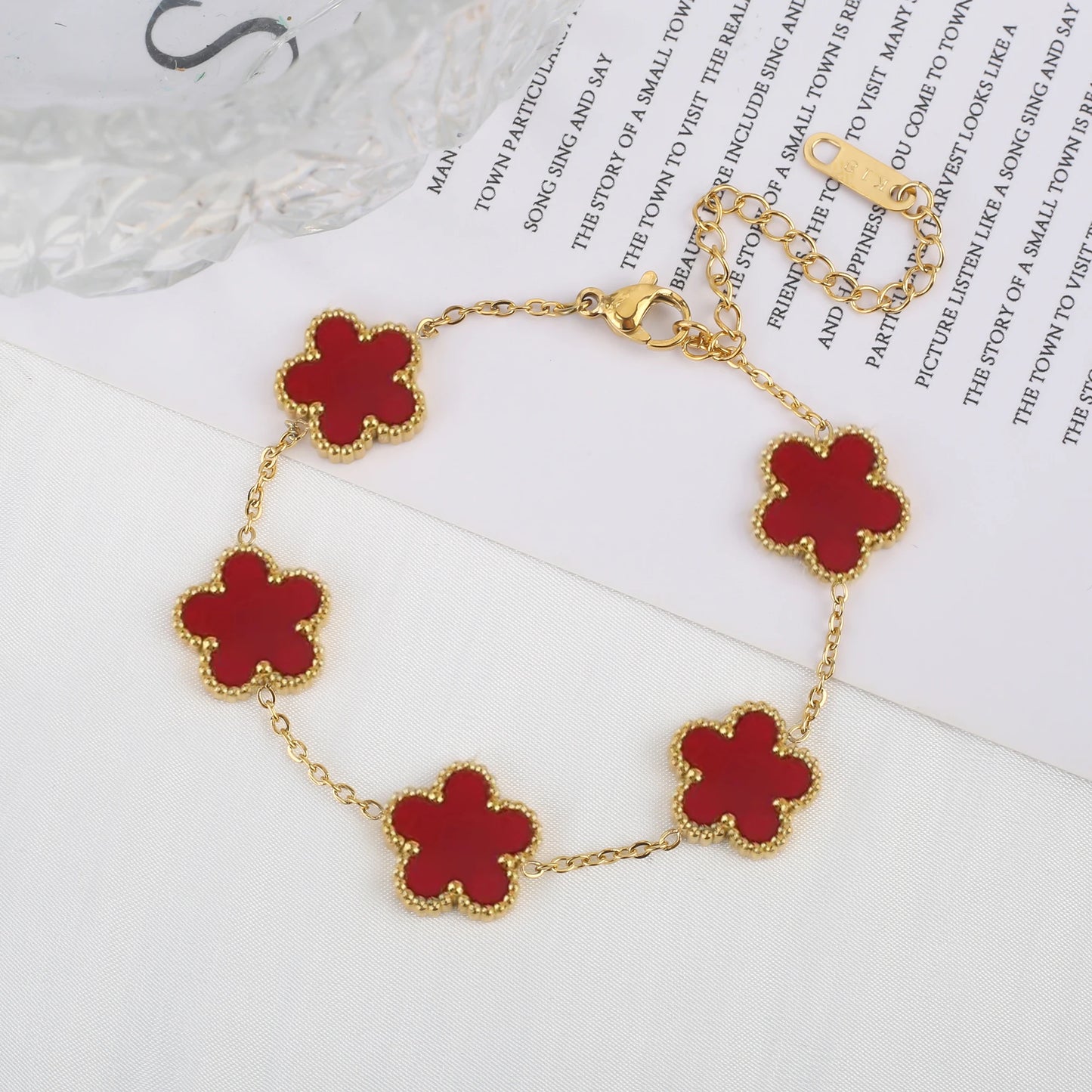 Floral Charm Bracelet