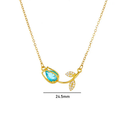 Tulip Bloom Pendant Necklace
