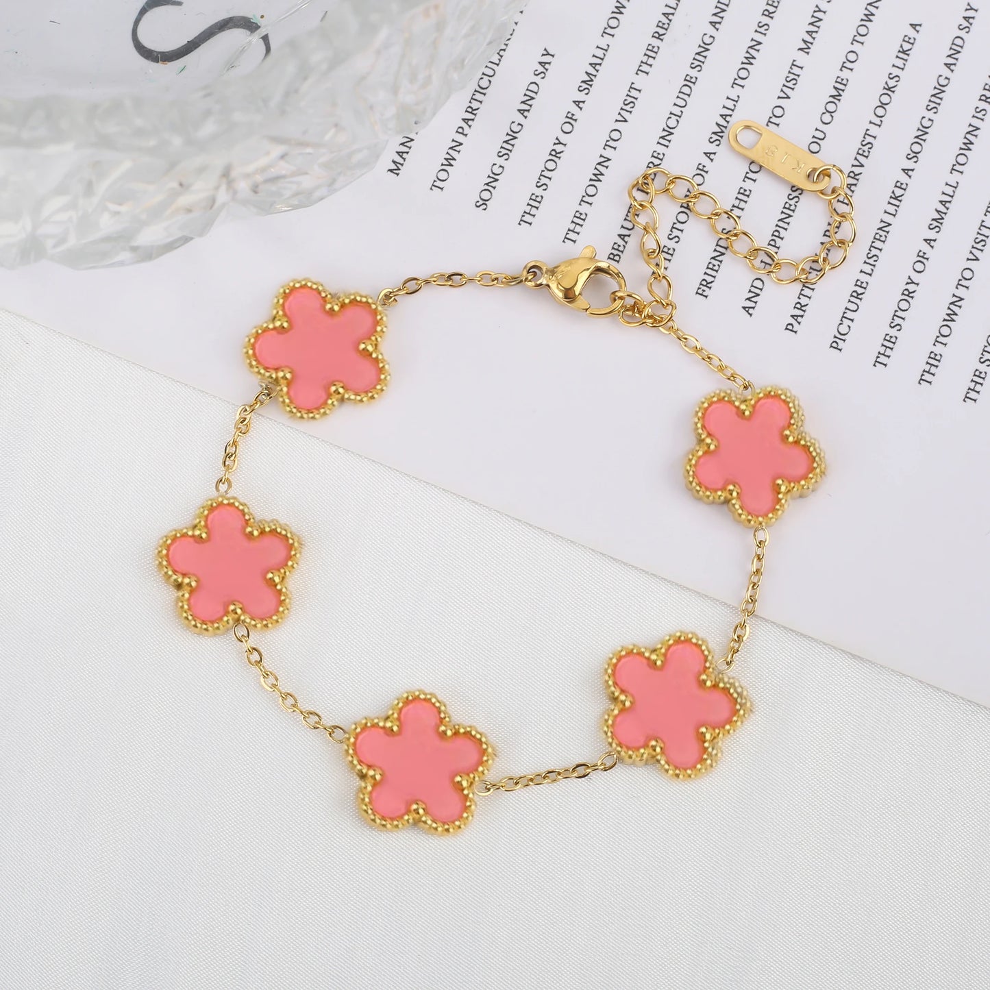 Floral Charm Bracelet
