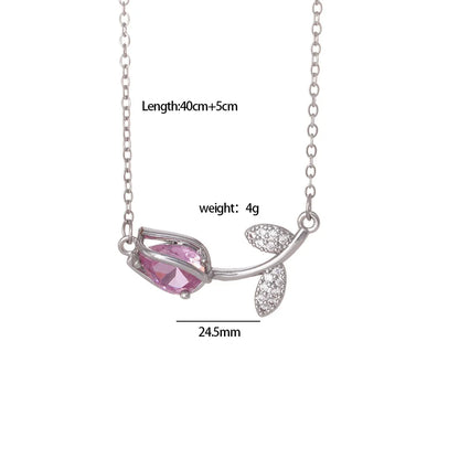 Tulip Bloom Pendant Necklace