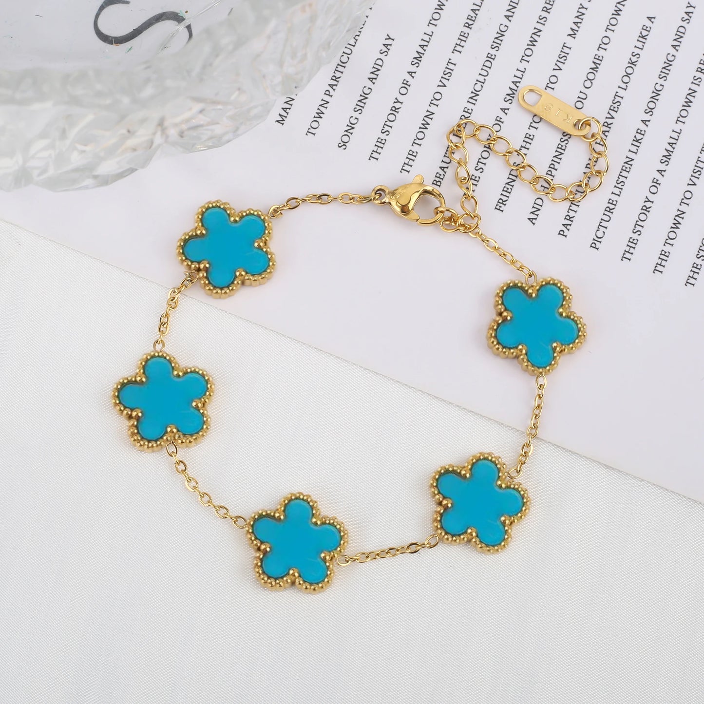 Floral Charm Bracelet
