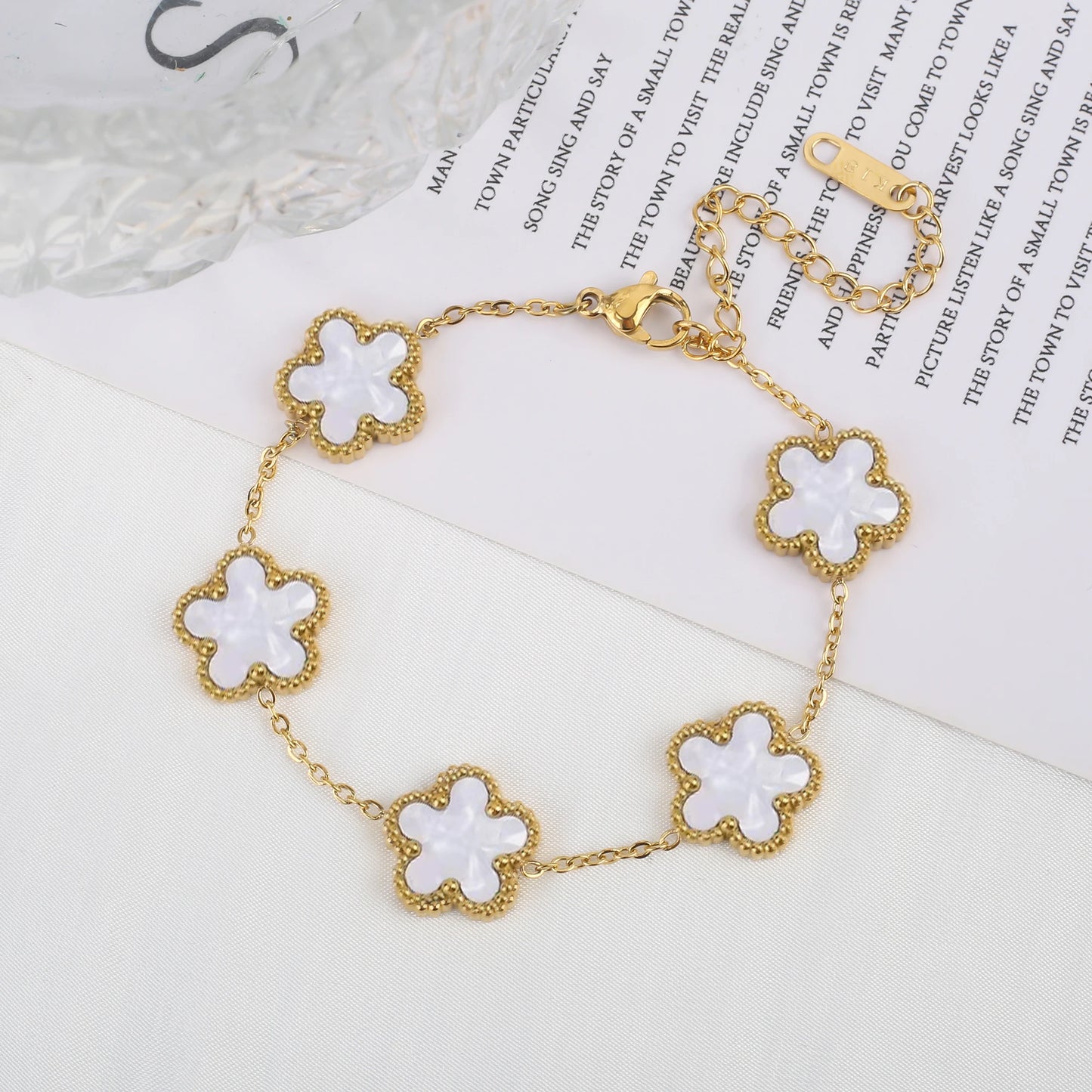 Floral Charm Bracelet