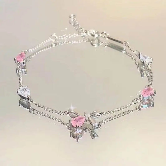 Bow'd Up Silver Bracelet
