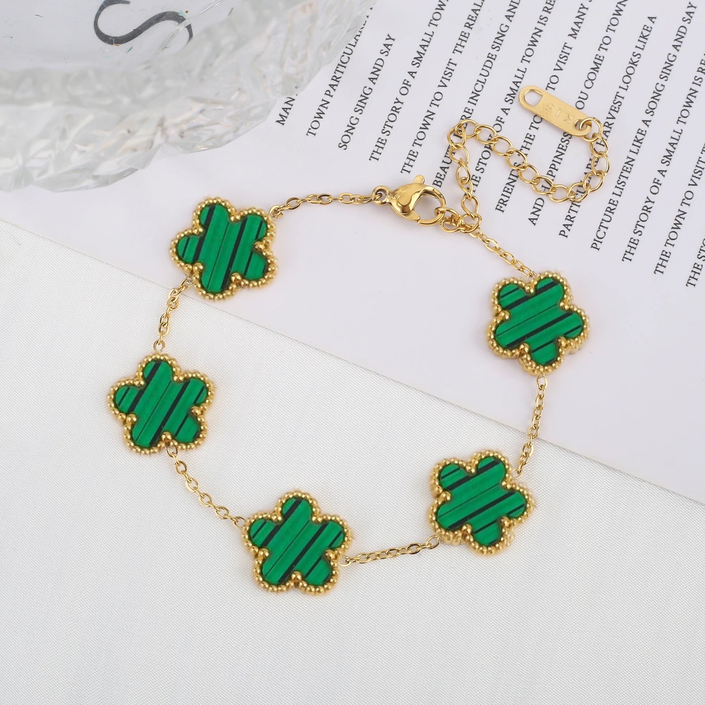 Floral Charm Bracelet