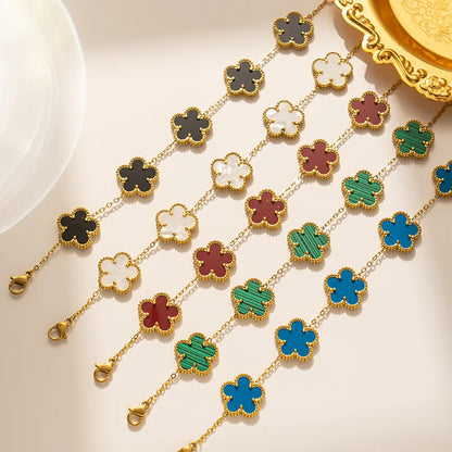 Floral Charm Bracelet