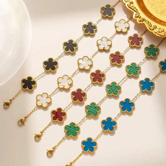 Floral Charm Bracelet