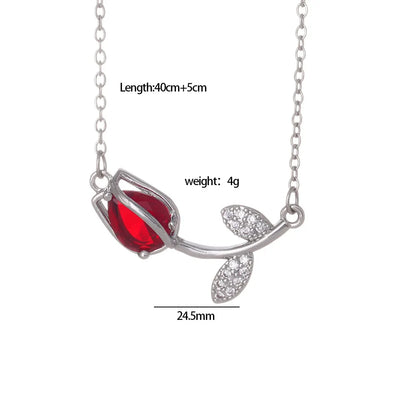 Tulip Bloom Pendant Necklace